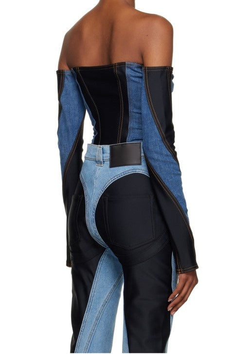 Shop  beautiful dress - Perfect for special occasions | Juniper Off Soulder Patchwork Bodysuit