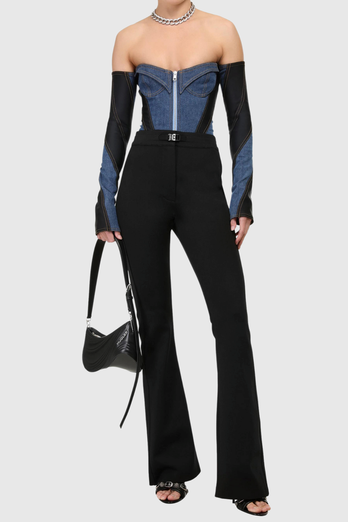 Juniper Off Soulder Patchwork Bodysuit - Stylish beautiful dress for special occasions | Buy Online