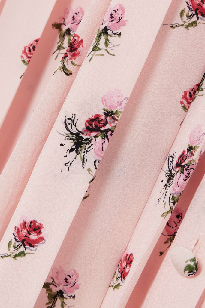 Shop  beautiful dress - Perfect for special occasions | Jutalak Rose Print Pleated Midi Dress