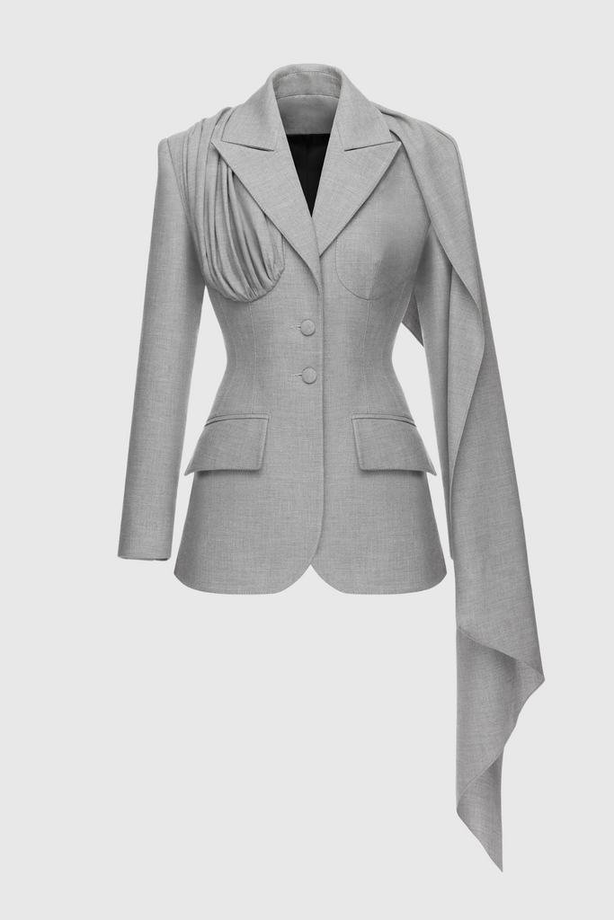 Stylish beautiful dress | Jylia Scarf Blazer - Ideal for special occasions