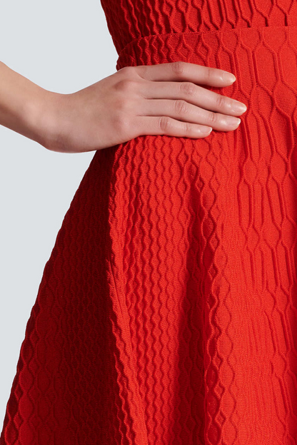 Kabin Crocodile Knit Top - Red