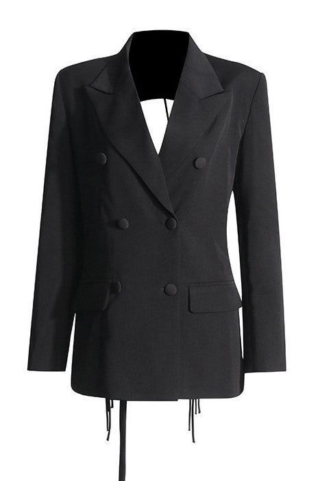 Shop  beautiful dress - Perfect for special occasions | Kaler Fringed Backless Blazer