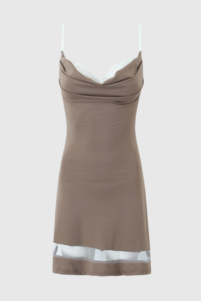 Katalia Lace Patchwork Mini Dress - Stylish beautiful dress for special occasions | Buy Online