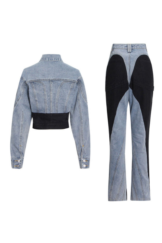 Kathryn Patchwork Denim Jacket - Stylish beautiful dress for special occasions | Buy Online