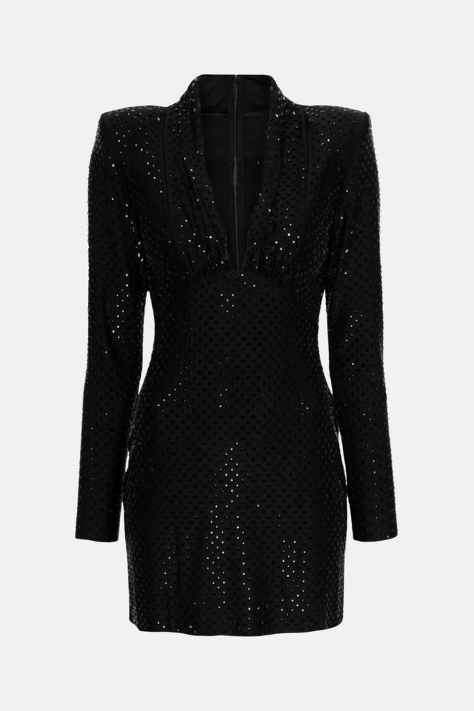 Stylish beautiful dress | Kawhi Rhinestone Embellished Mini Dress - Ideal for special occasions
