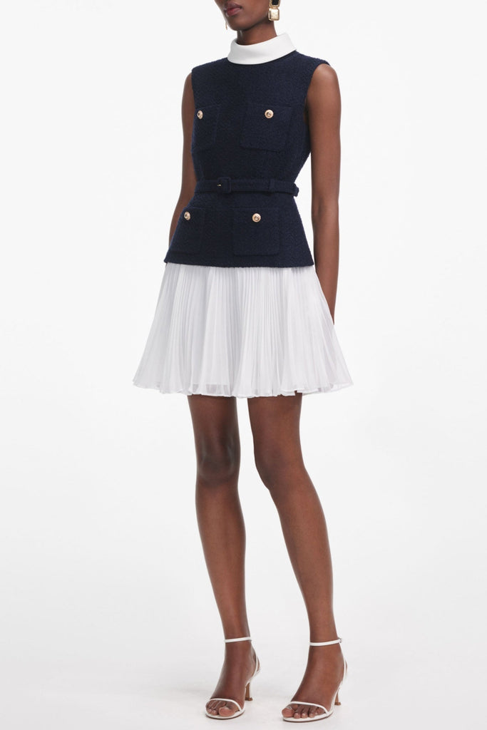 Shop  beautiful dress - Perfect for special occasions | Kayele Sleeveless Belted Chiffon Mini Dress