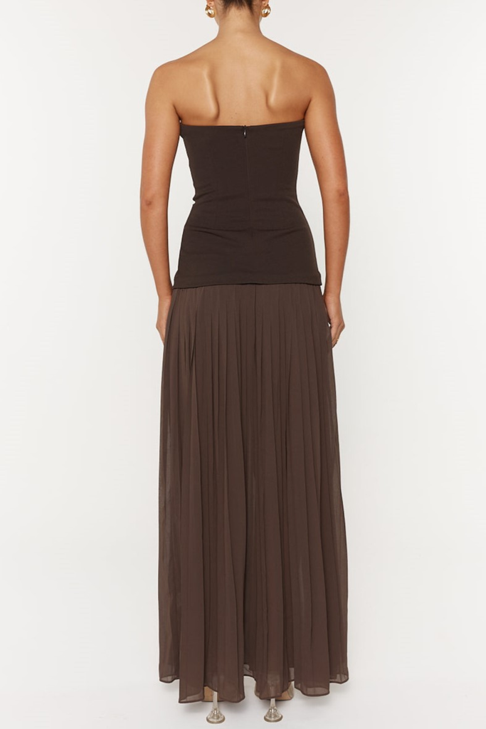 Shop  beautiful dress - Perfect for special occasions | Keata Strapless Pleated Maxi Dress