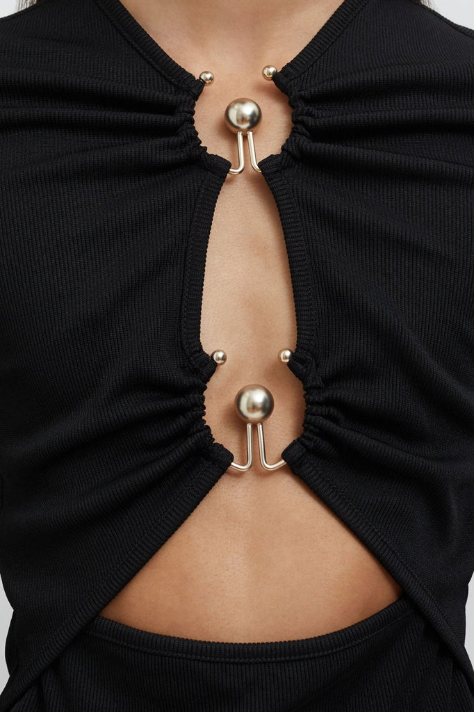 Stylish beautiful dress | Keelia Cutout Ruched Bodysuit - Ideal for special occasions