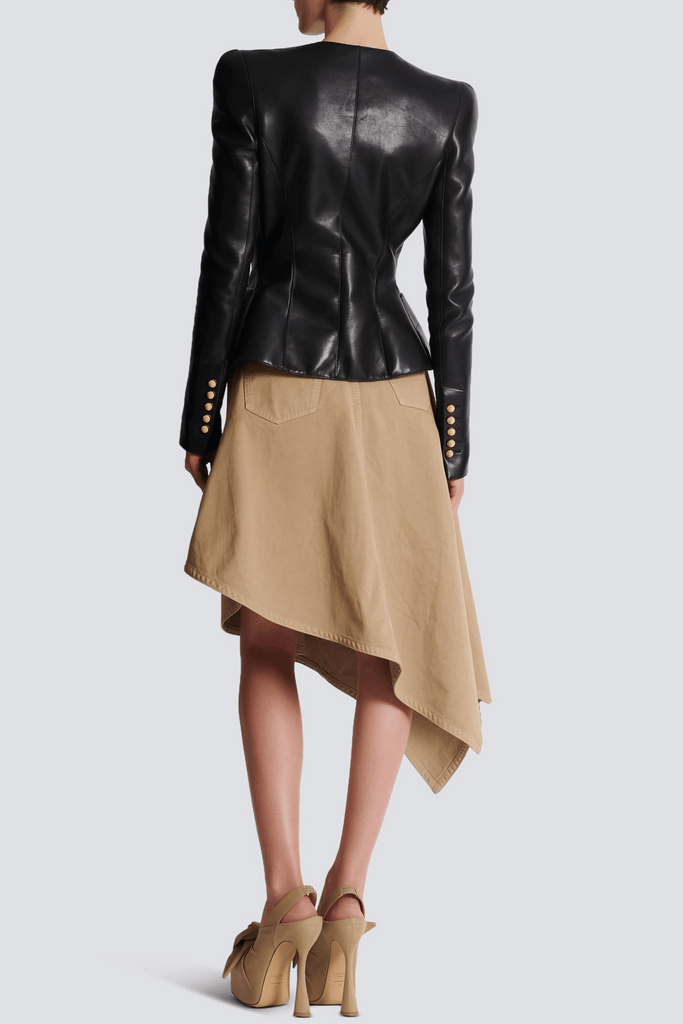 Shop  beautiful dress - Perfect for special occasions | Kester Leather Buttoned Jacket