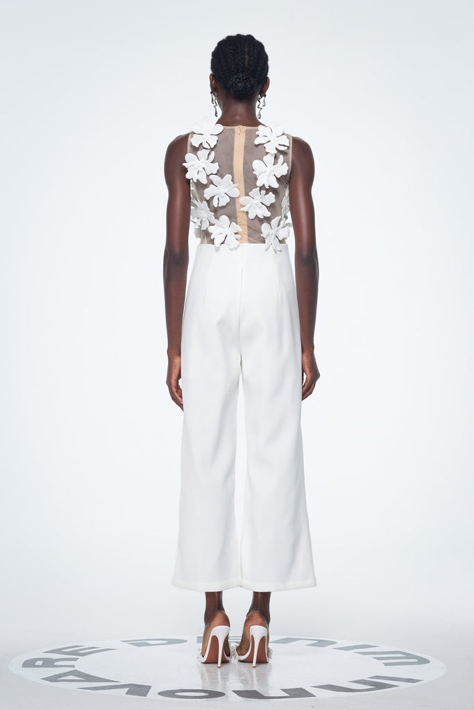 Kira Flower Cutout Jumpsuit - Stylish beautiful dress for special occasions | Buy Online