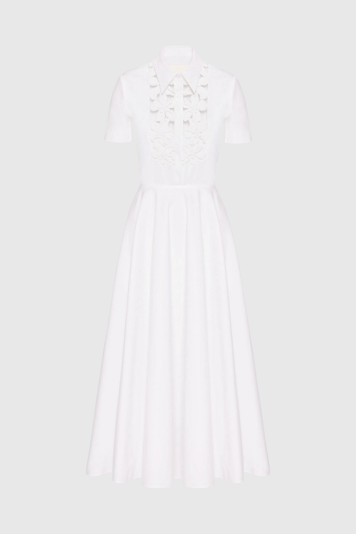 Kira Cutout Flower Short Sleeves Maxi Dress