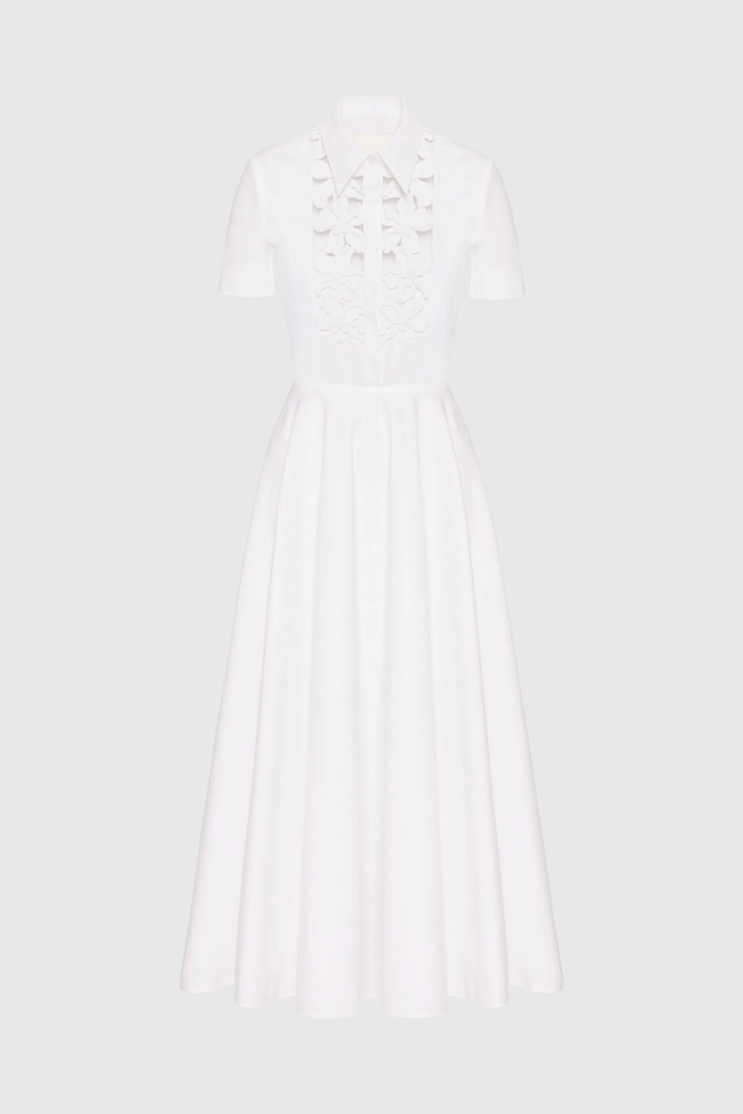 Kira Cutout Flower Short Sleeves Maxi Dress - Stylish beautiful dress for special occasions | Buy Online