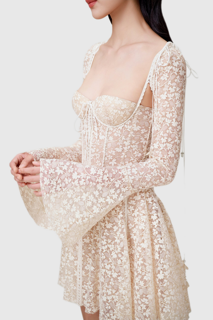 Shop  beautiful dress - Perfect for special occasions | Koprae Lace Jacquard Mini Dress