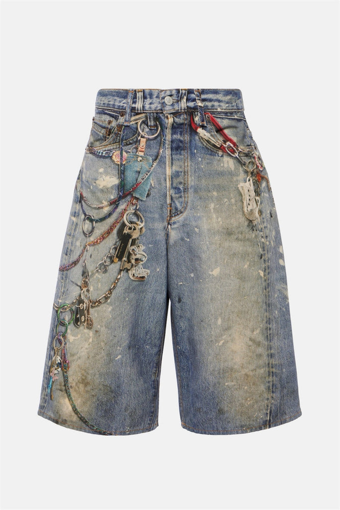 Stylish beautiful midi | Kora Printed Loose Midi Shorts - Ideal for special occasions