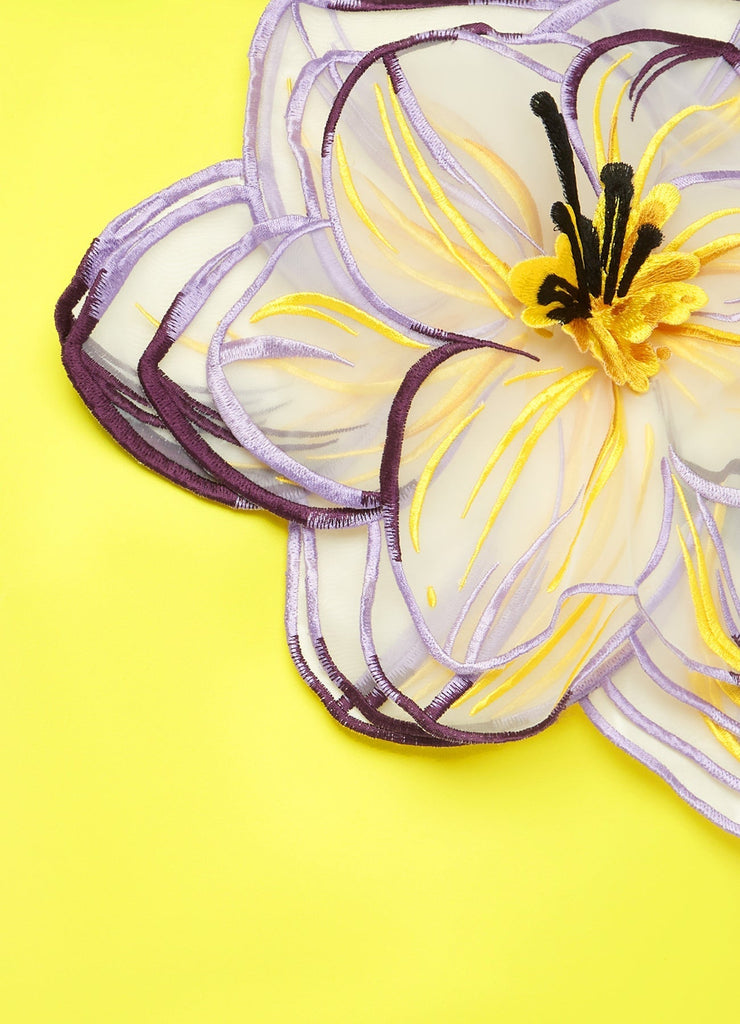 Stylish yellow dress | Indie Appliqué Sleeve Iris Print set in Yellow - Ideal for special occasions