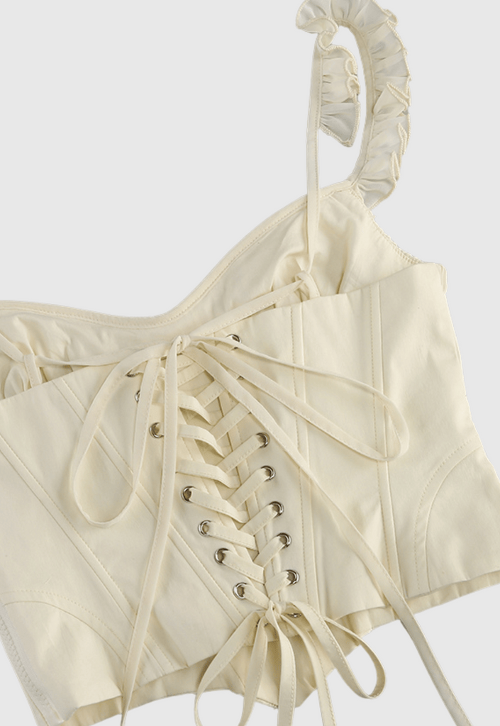 Shop  beautiful dress - Perfect for special occasions | Lagina Corset Lace Up Ruffle Skirt Set