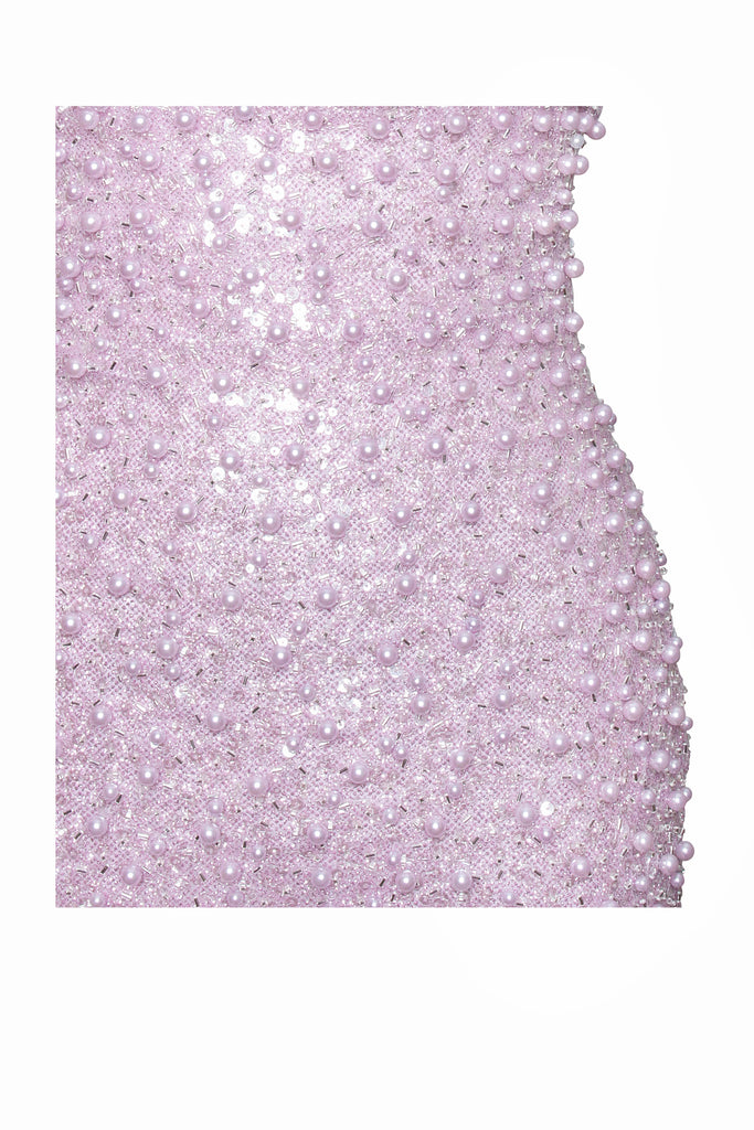 Shop  pink dress - Perfect for special occasions | PINK SATIN SEQUIN PEARLS BEADED MAXI DRESS