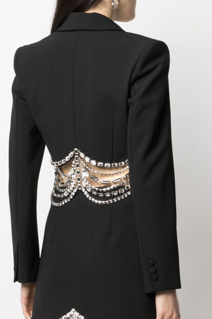 Laurel Rhinestone Cropped Blazer - Stylish beautiful dress for special occasions | Buy Online