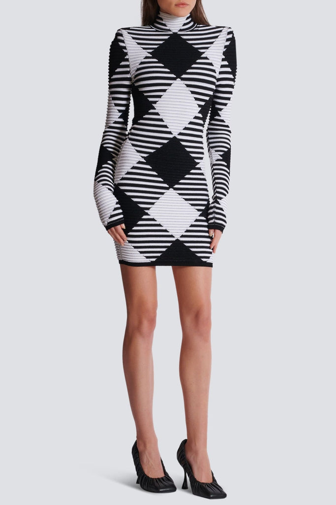 Lero Gingham Mini Bandage Dress - Stylish beautiful dress for special occasions | Buy Online