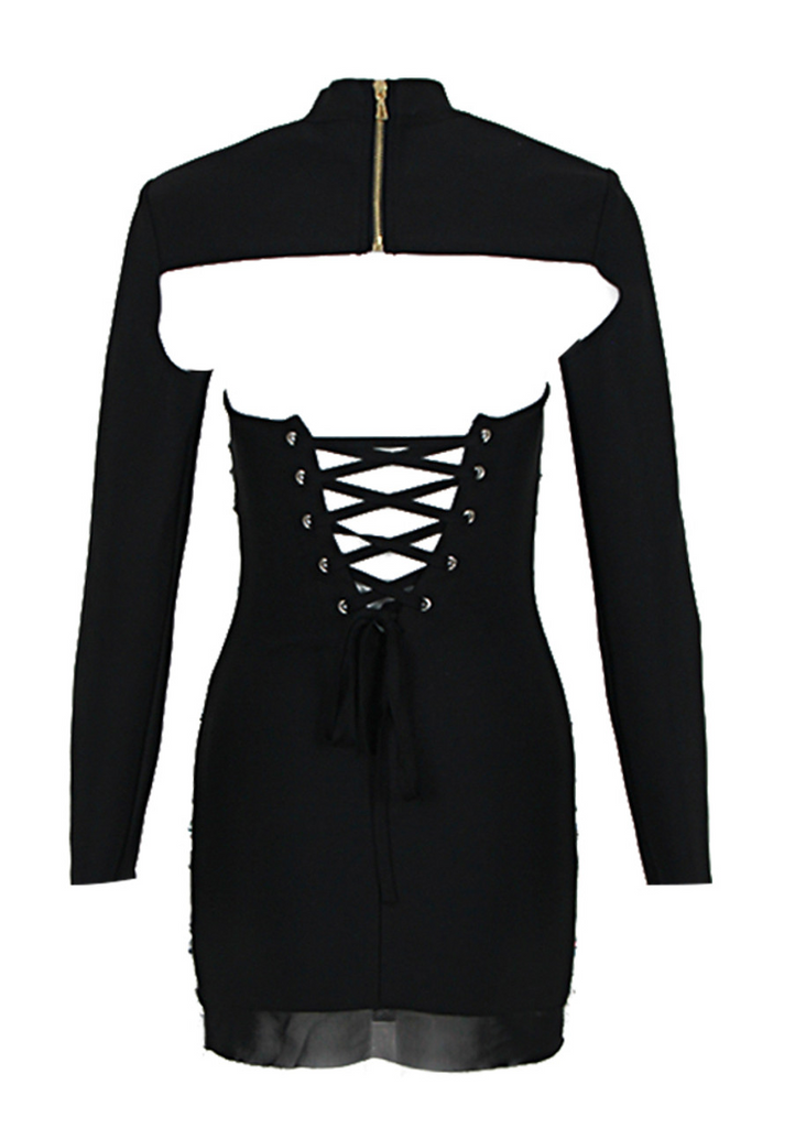 Madelyn Diamante Mini Bandage Dress - Stylish beautiful dress for special occasions | Buy Online