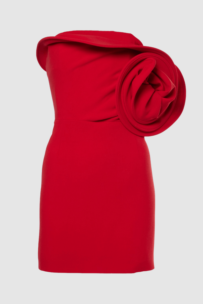 Shop  beautiful dress - Perfect for special occasions | Luciana Floral Appliqué Strapless Mini Dress