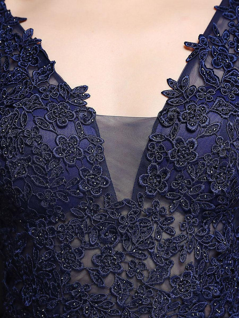 Shop  red dress - Perfect for special occasions | V-neck Sleeveless Embroidered Evening Dress