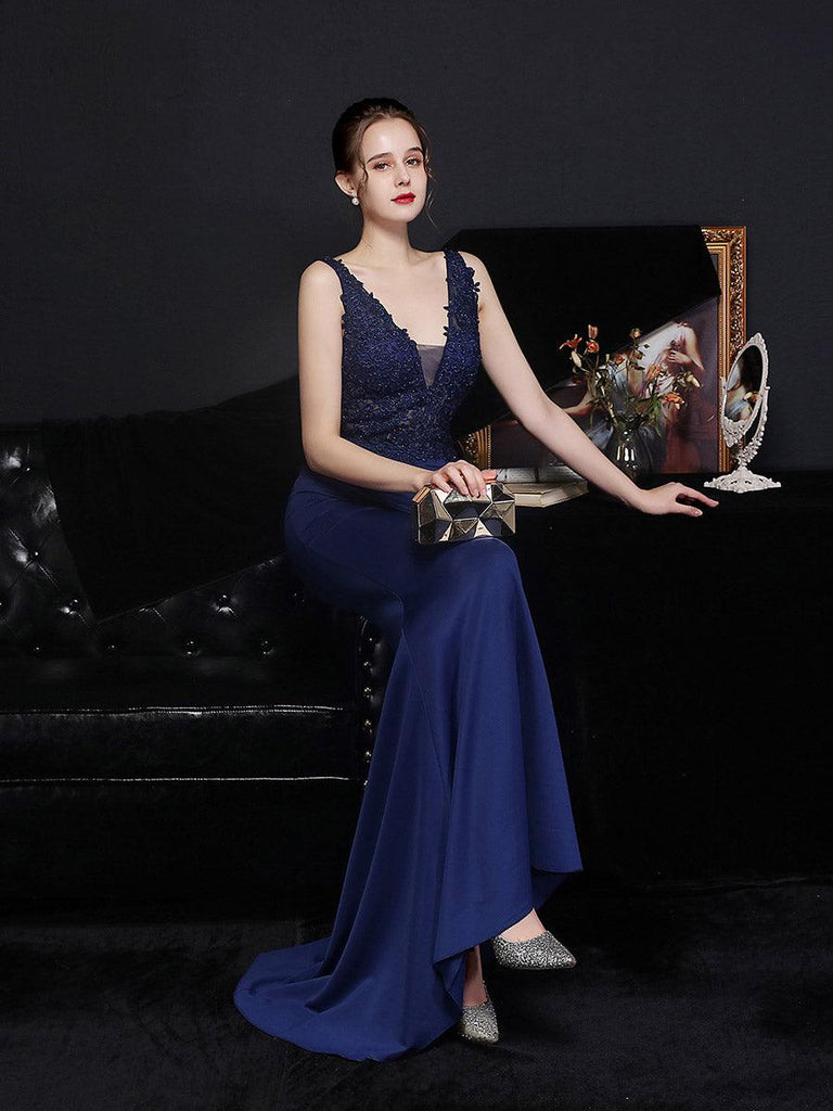 Shop  red dress - Perfect for special occasions | V-neck Sleeveless Embroidered Evening Dress