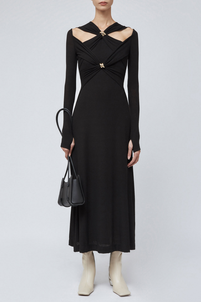 Shop  black dress - Perfect for special occasions | Maryam Cross Maxi Dress In Black