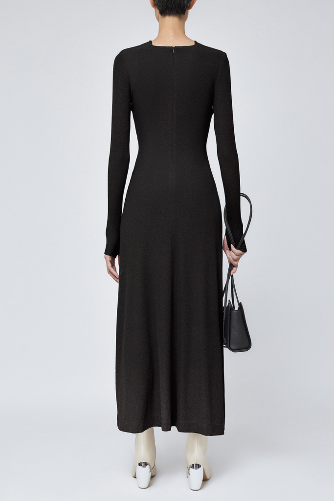 Stylish black dress | Maryam Cross Maxi Dress In Black - Ideal for special occasions