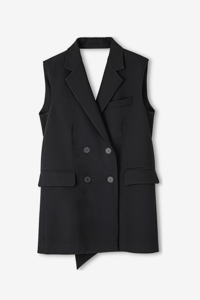 Stylish beautiful dress | Matida Bow Backless Suit Vest Dress - Ideal for special occasions