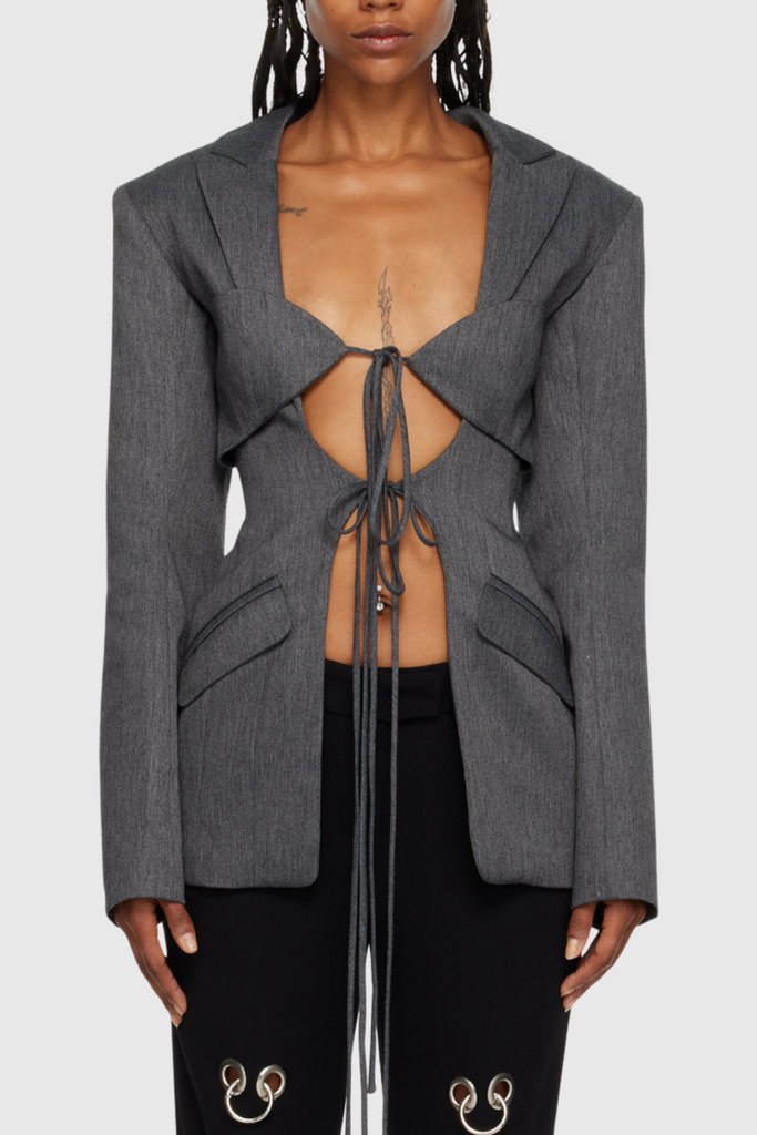 Shop  beautiful dress - Perfect for special occasions | Megan Lace Up Cutout Blazer