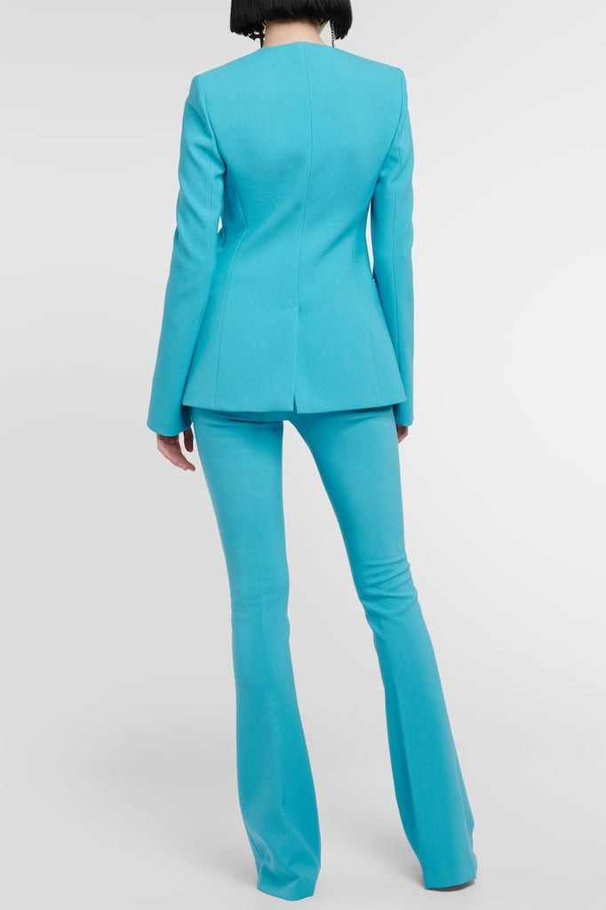 Stylish beautiful dress | Minya Rose-embellished Collarless Blazer Set - Ideal for special occasions