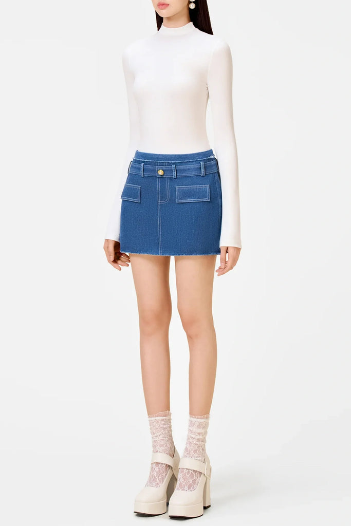 Mobey Denim Tweed Jacket - Stylish beautiful dress for special occasions | Buy Online