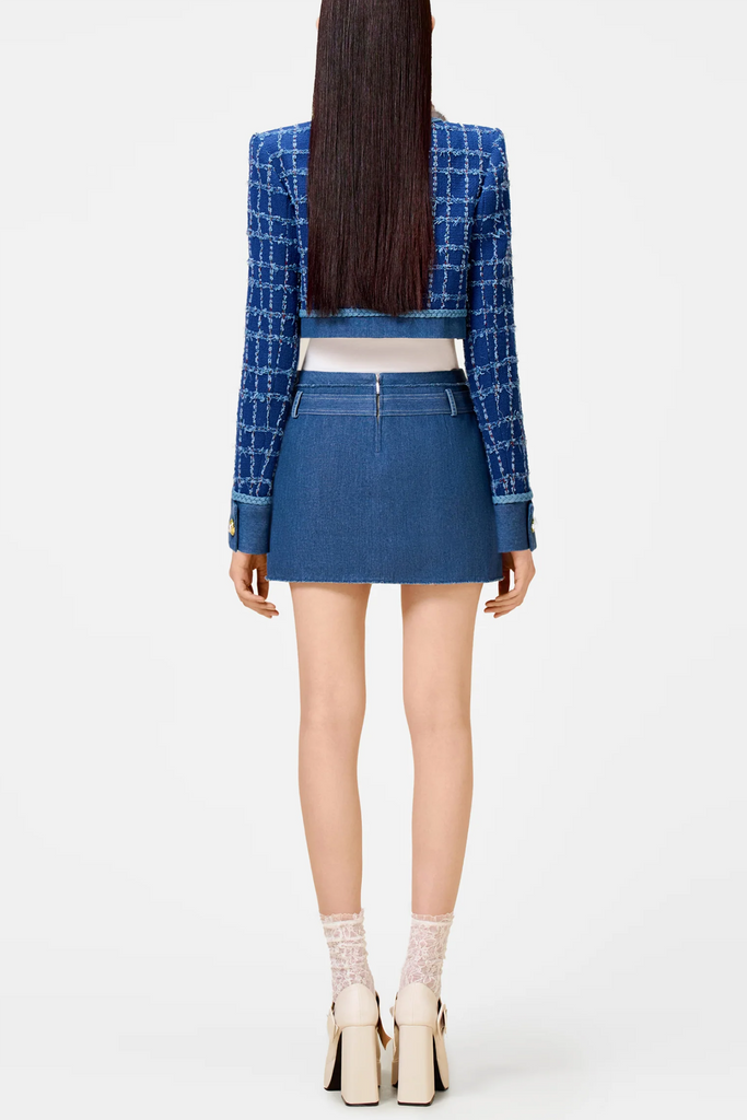 Shop  beautiful dress - Perfect for special occasions | Mobey Denim Tweed Jacket