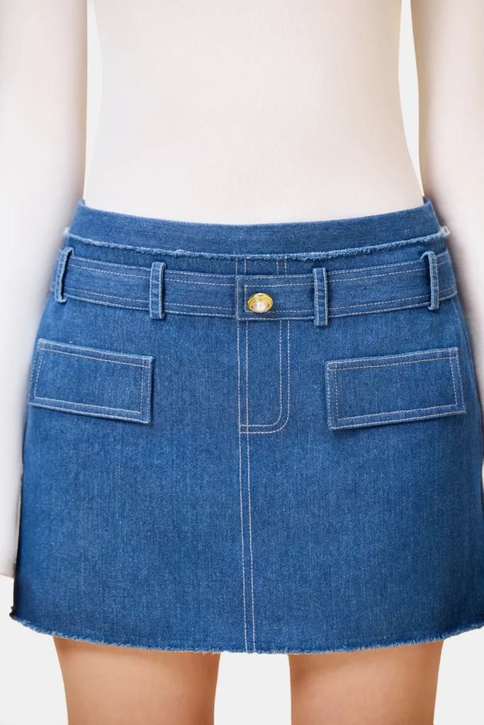 Mobey Denim Tweed Jacket - Stylish beautiful dress for special occasions | Buy Online