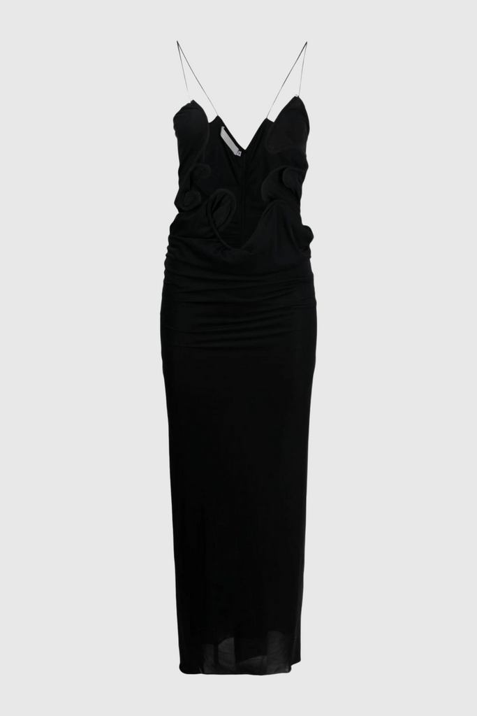 Mohamad Halter Neck Backless Cutout Maxi Dress - Stylish beautiful dress for special occasions | Buy Online