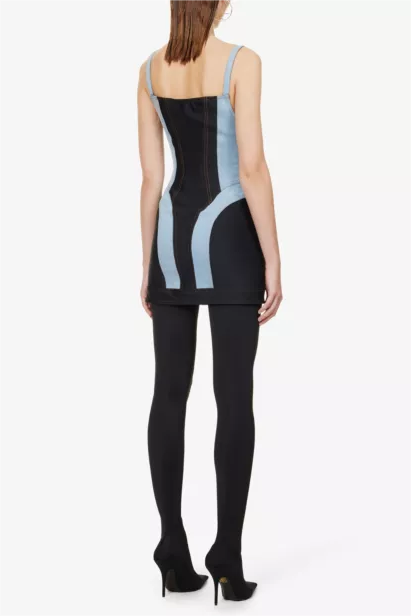 Shop  beautiful dress - Perfect for special occasions | Morgan Panelled Denim Mini Dress