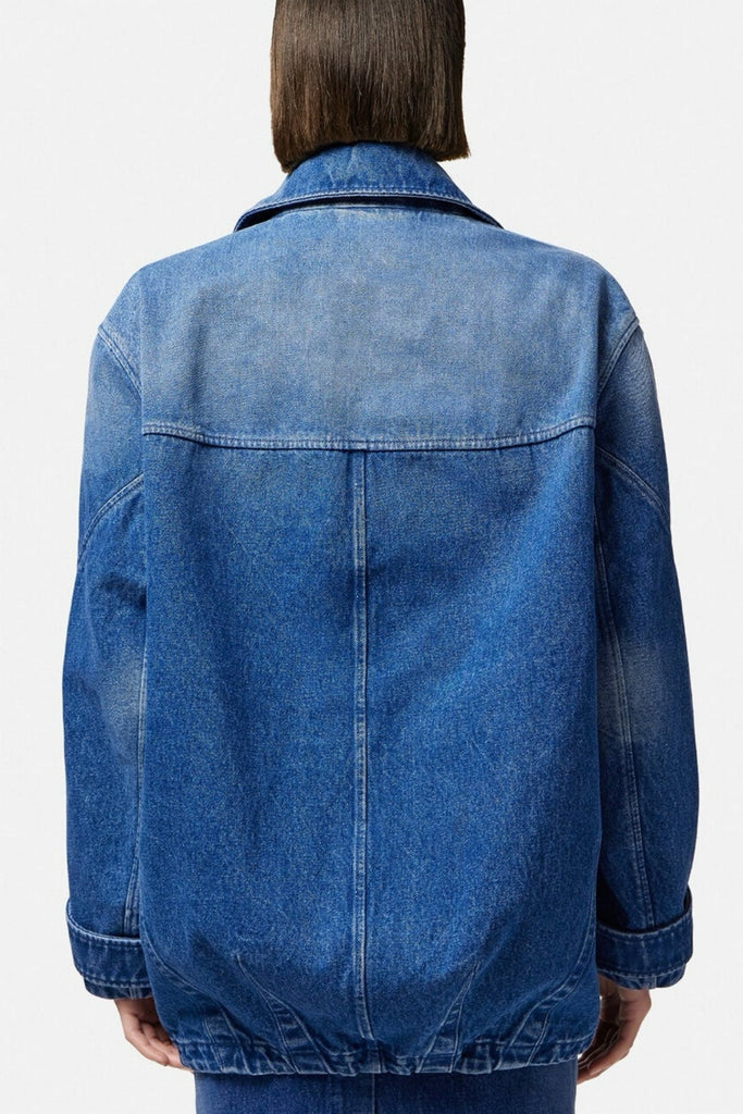 Naoko Denim Parka Jacket - Stylish beautiful dress for special occasions | Buy Online