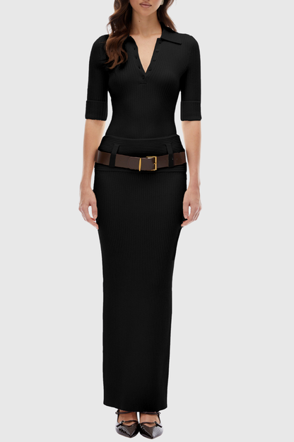 Nerina Knit Bodysuit - Black