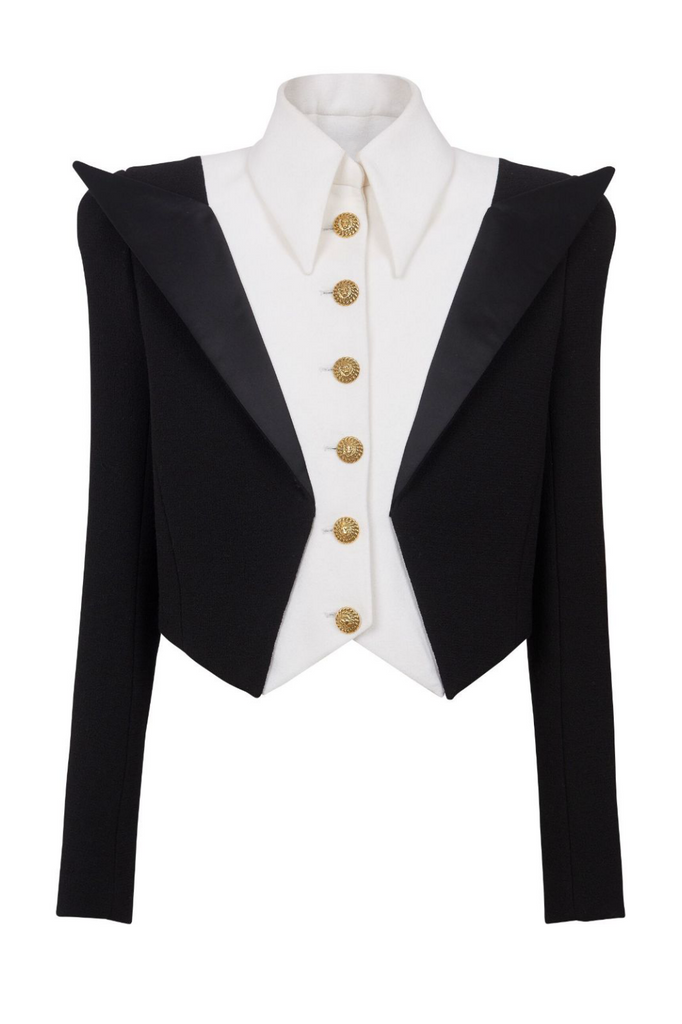 Stylish beautiful dress | Nerissa Spencer Buttoned Crop Jacket - Ideal for special occasions