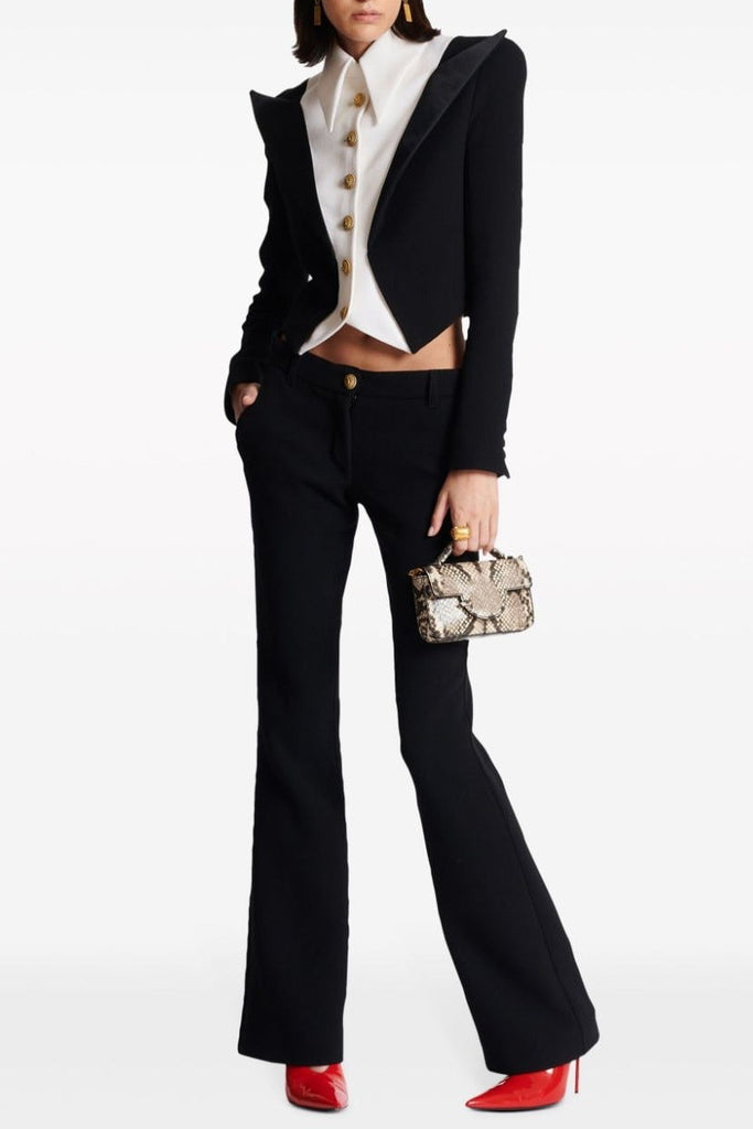 Nerissa Spencer Buttoned Crop Jacket - Stylish beautiful dress for special occasions | Buy Online