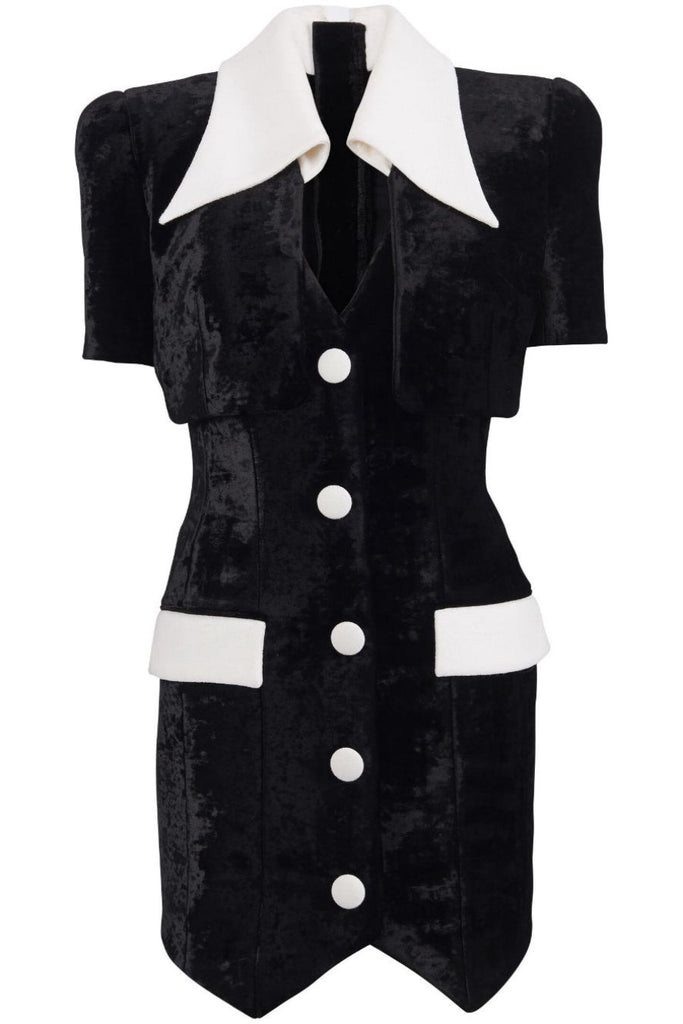 Stylish beautiful dress | Nia Velvet V-neck Mini Dress - Ideal for special occasions