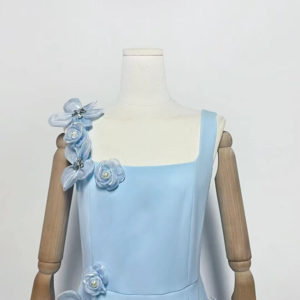 Shop  blue dress - Perfect for special occasions | Chantelle 3D Midi Dress In Blue