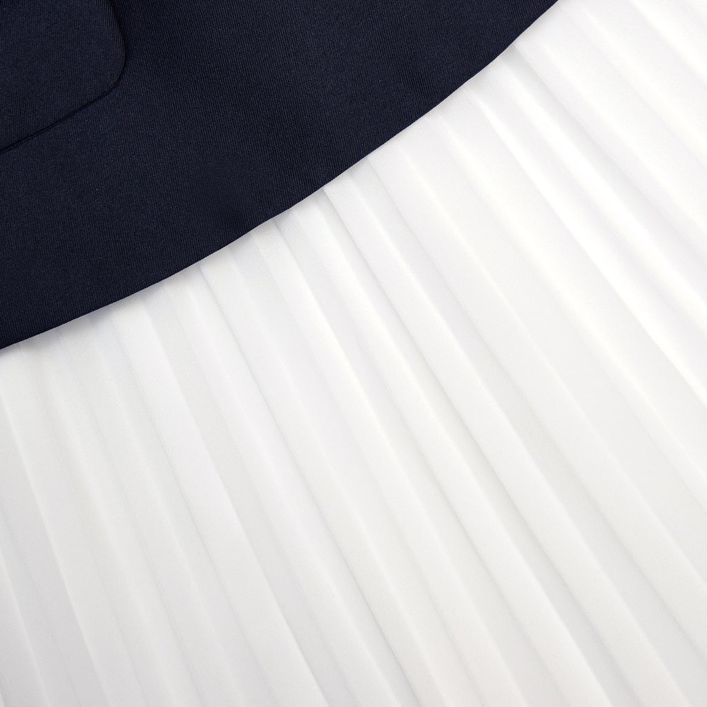 Marcos Navy Taffeta Midi Dress - Stylish beautiful dress for special occasions | Buy Online