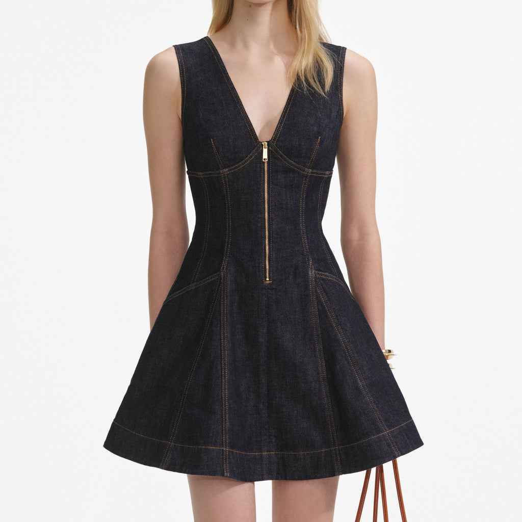 Shop  beautiful dress - Perfect for special occasions | elizabeth Indigo Denim Mini Dress
