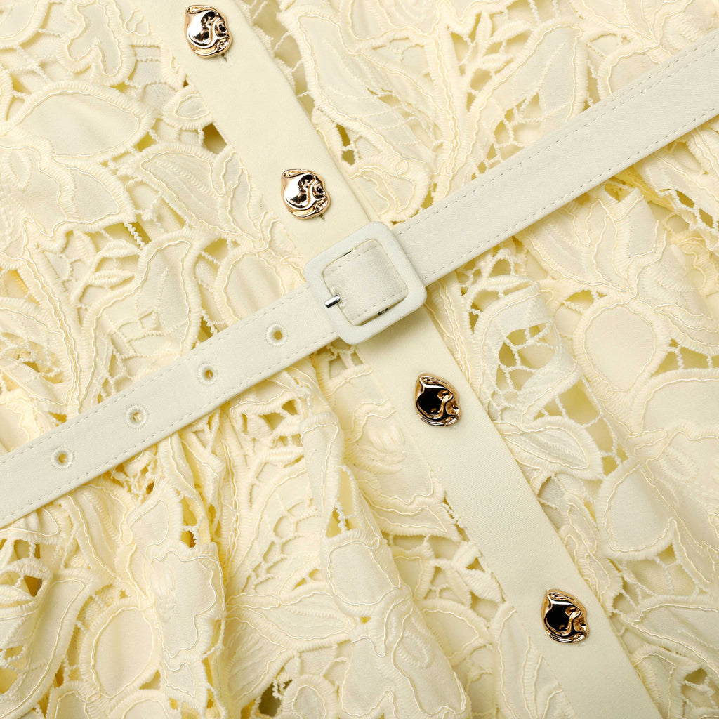 ingrid Yellow Lace Maxi Dress - Stylish yellow dress for special occasions | Buy Online