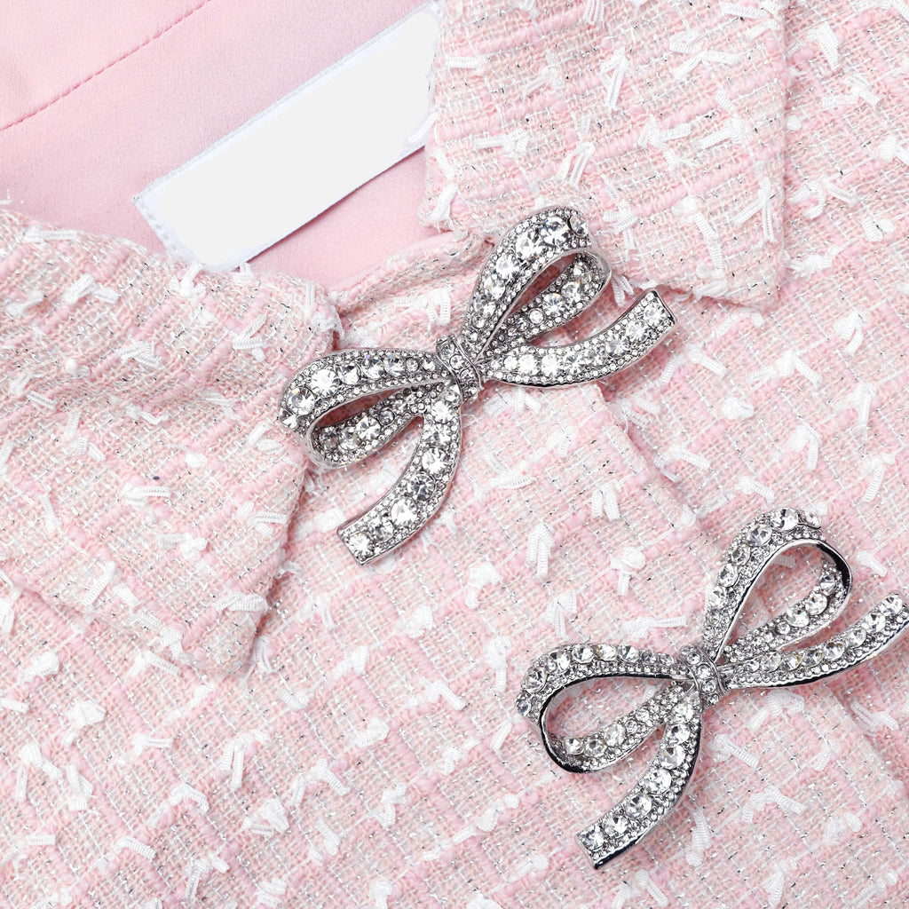 Shop  pink dress - Perfect for special occasions | gill Pink Boucle Midi Dress