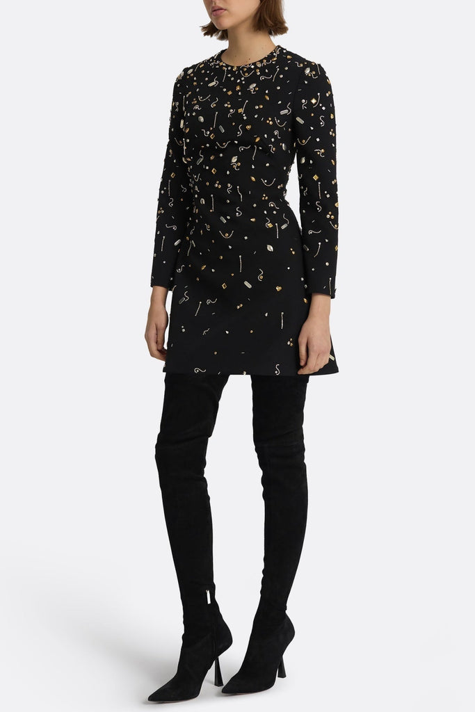 Shop  beautiful dress - Perfect for special occasions | Pamaria Diamante Embroidery Mini Dress