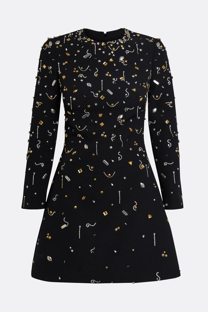 Stylish beautiful dress | Pamaria Diamante Embroidery Mini Dress - Ideal for special occasions