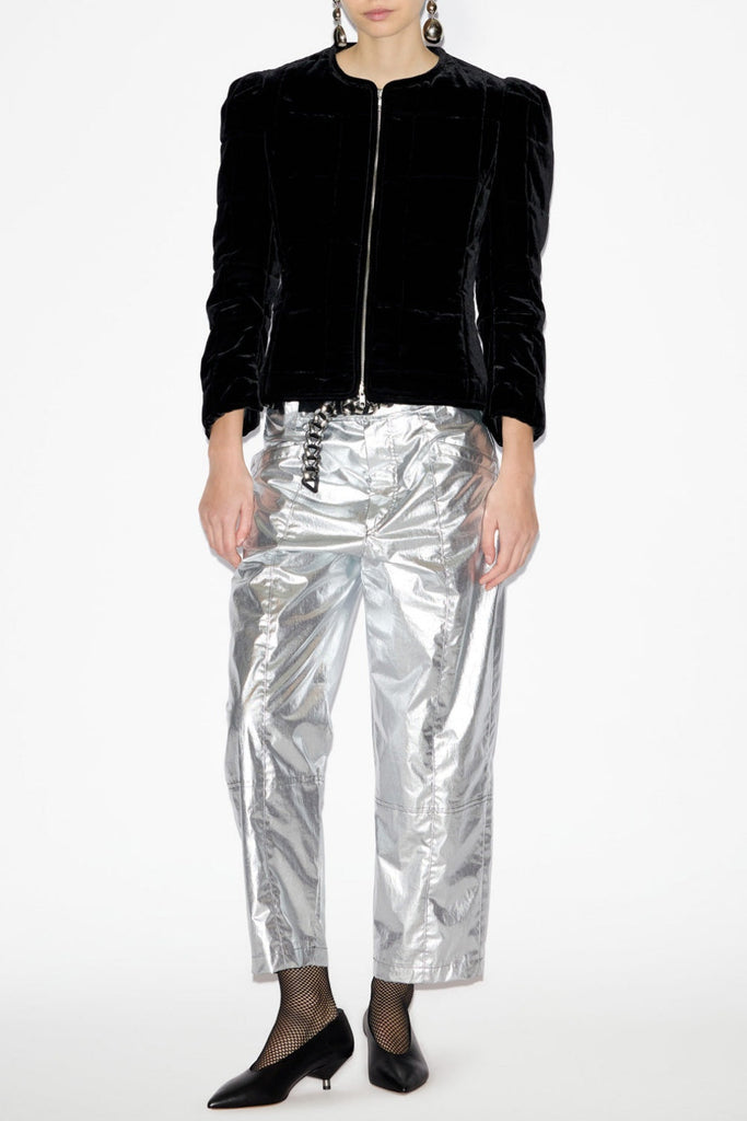 Paula Velvet Quilted Jacket - Stylish beautiful dress for special occasions | Buy Online